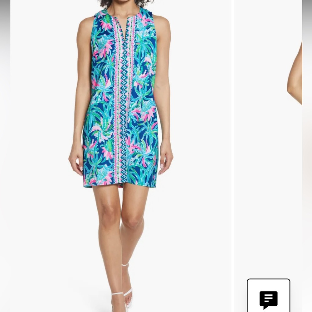 Lilly Pulitzer swing Tropical Print Sleeveless Dress size 2